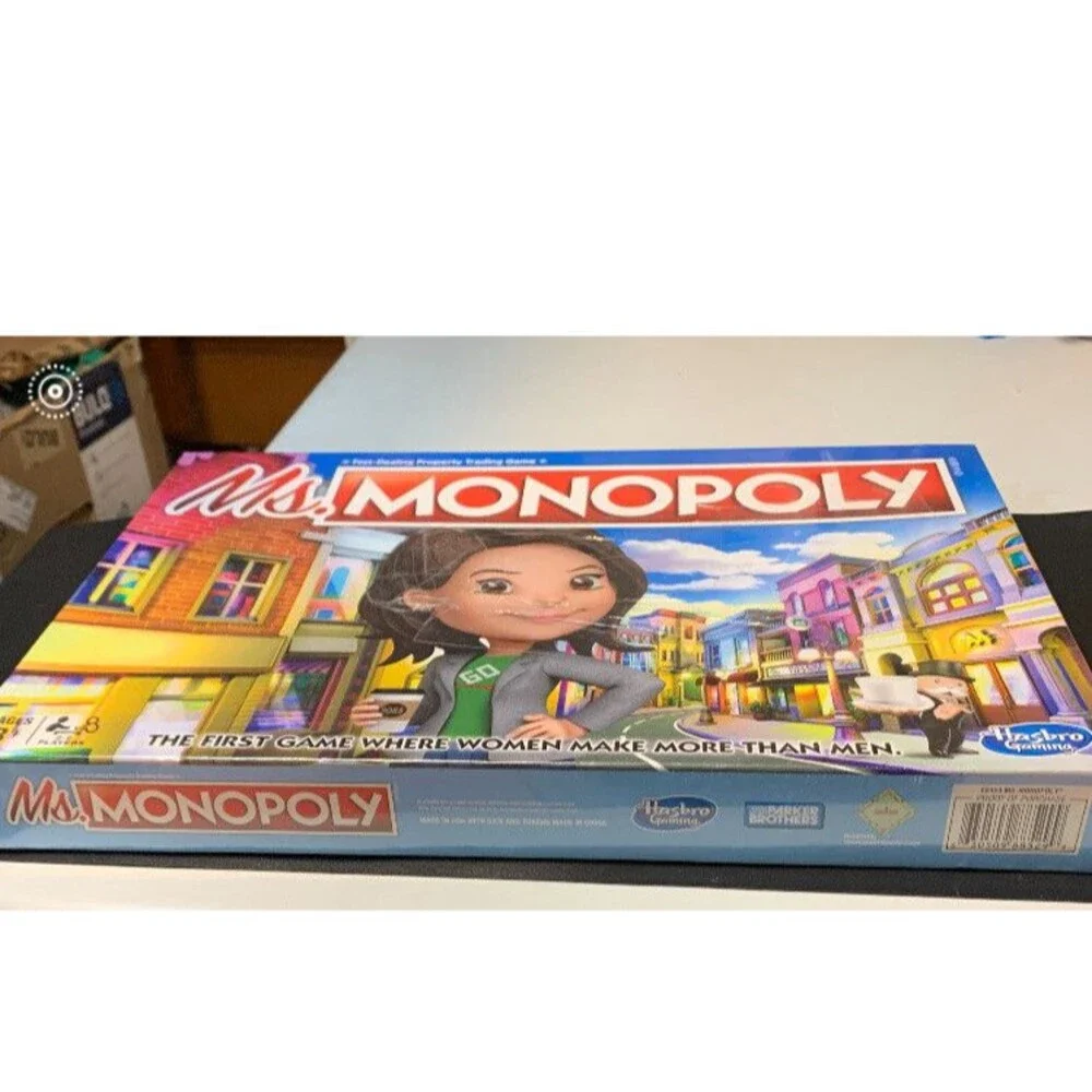 Hasbro Ms. Monopoly Board Game. Fun For The Whole Family. ￼